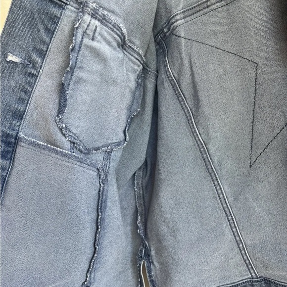 DG2 Womens Jean Jacket Size Small Country Western Tassel Star Small Side Slits - Picture 4 of 6